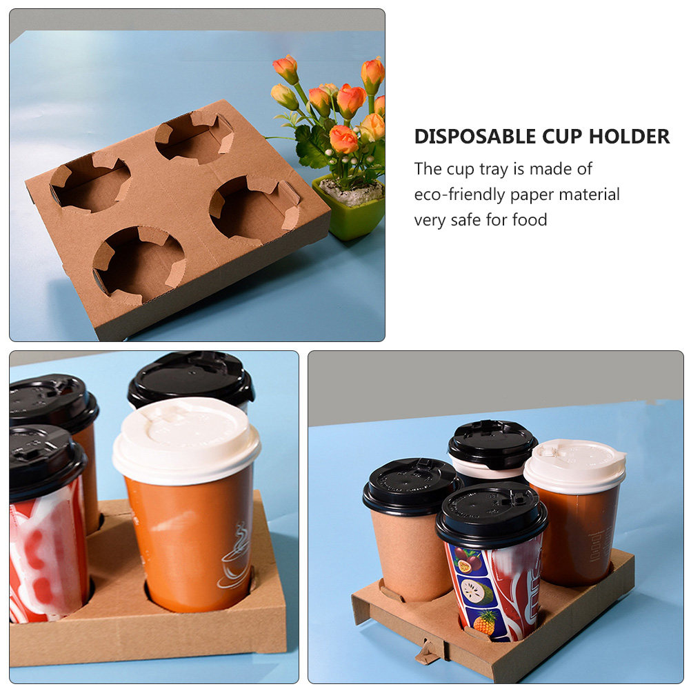 10Pcs Eco-Friendly Biodegradab - Coffee Tea Holders 评论和价格