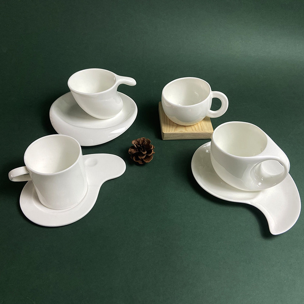 1Set Ceramic Coffee Cup Saucer - Coffee Tea Set 评论和价格