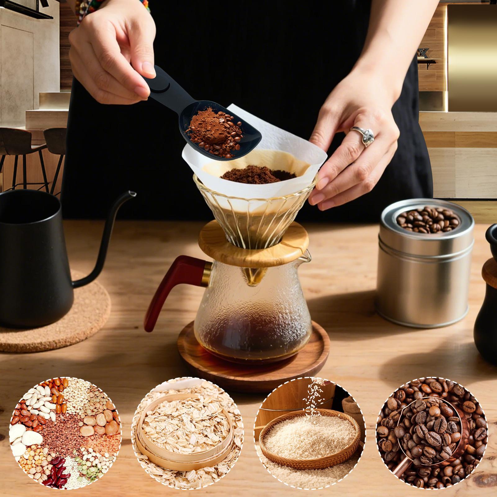 Coffee Scoop with Clip Multi-p - Coffee Tea Leaf And Bean 评论和价格