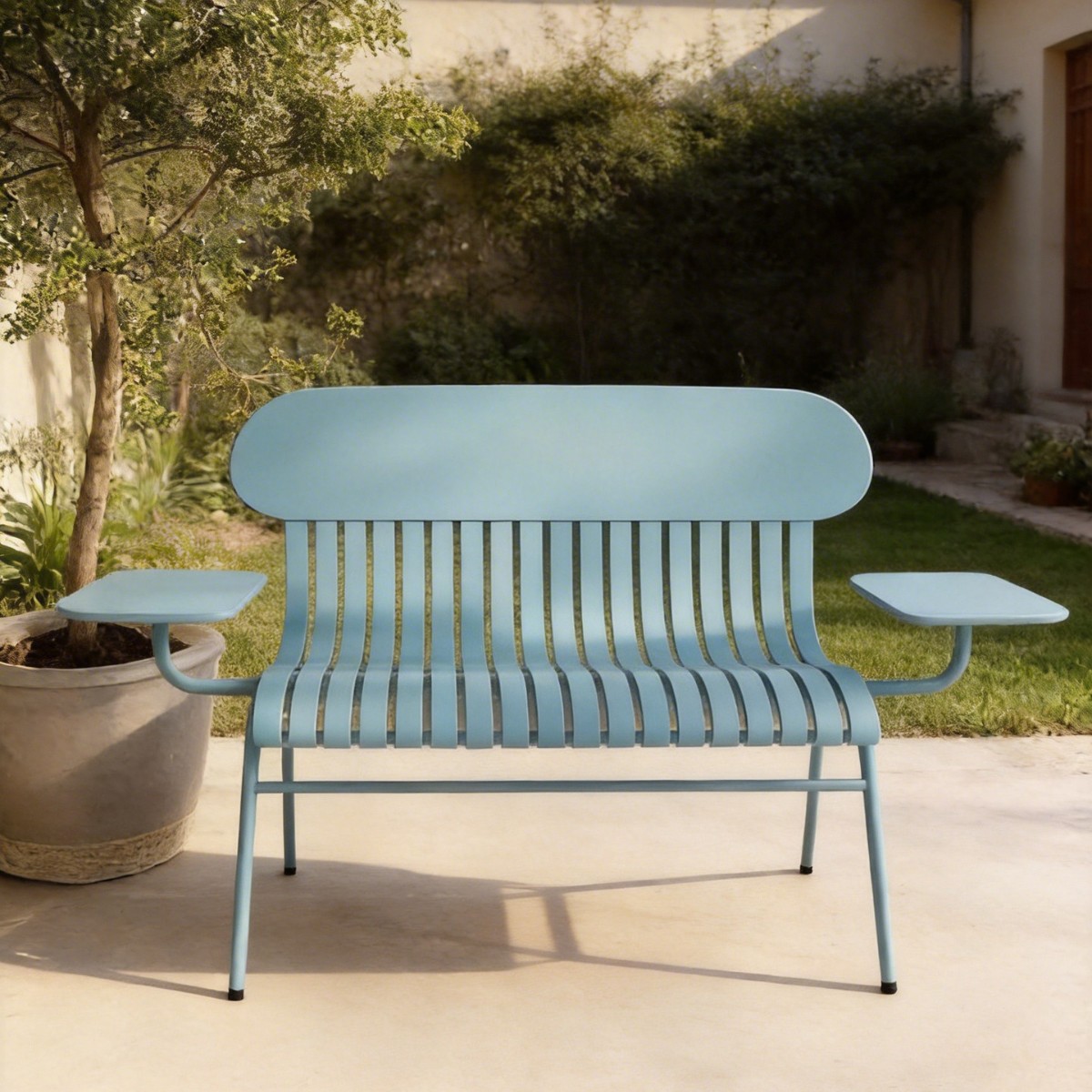 HYS Outdoor Double Chair Milk  - Coffee Tea For Garden 评论和价格