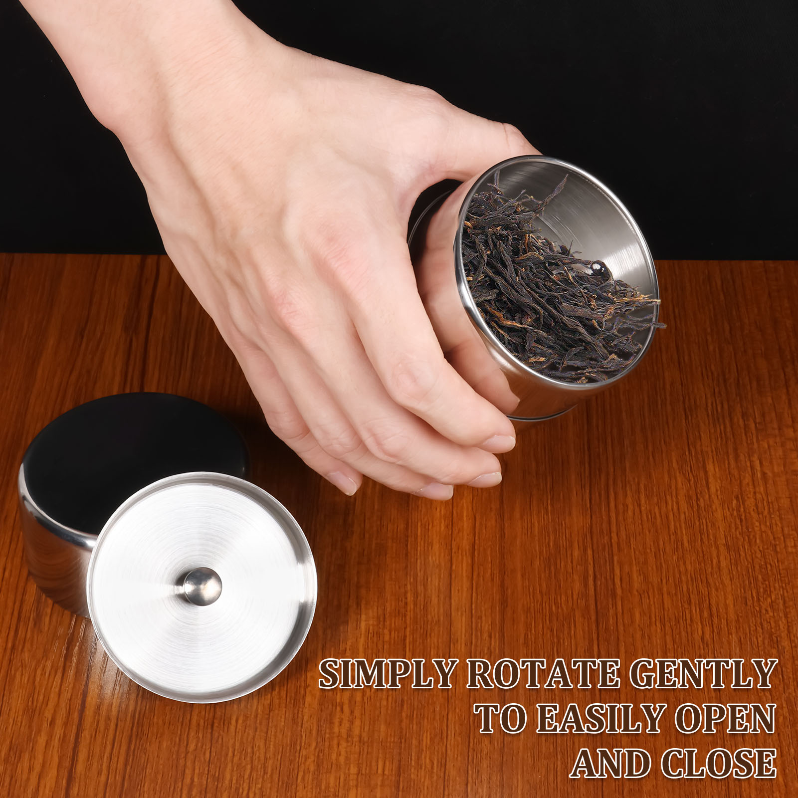 Stainless Steel Tea Leaf Tins  - Coffee Tea Leaf And Bean 评论和价格