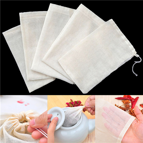 1pc/10Pcs Cotton Tea Bags Musl - Coffee Tea For Garden 评论和价格