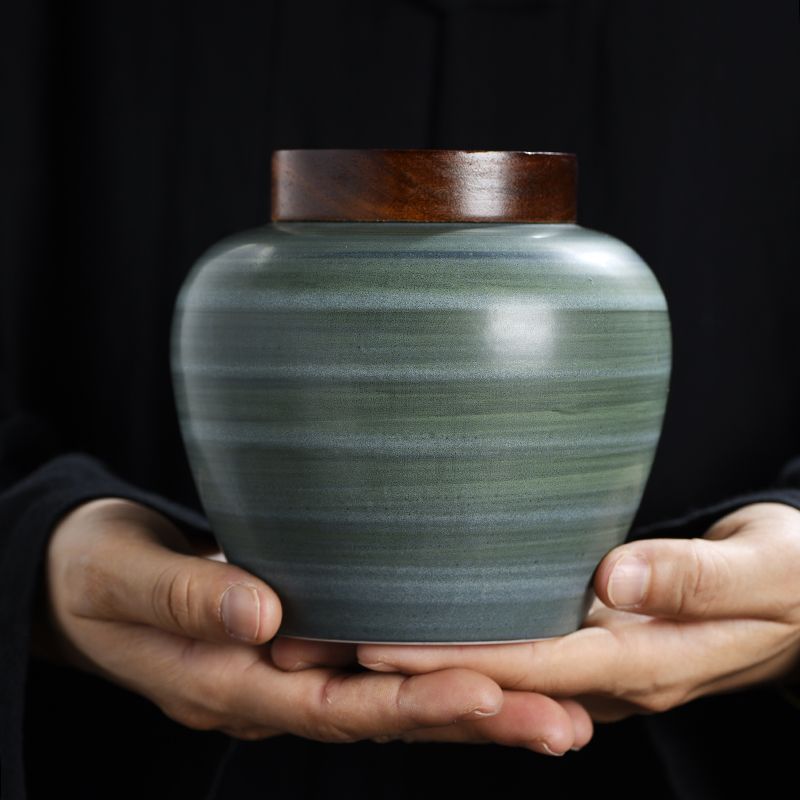 Retro Ceramic Tea Leaf Jar Cre - Coffee Tea Leaf And Bean 评论和价格