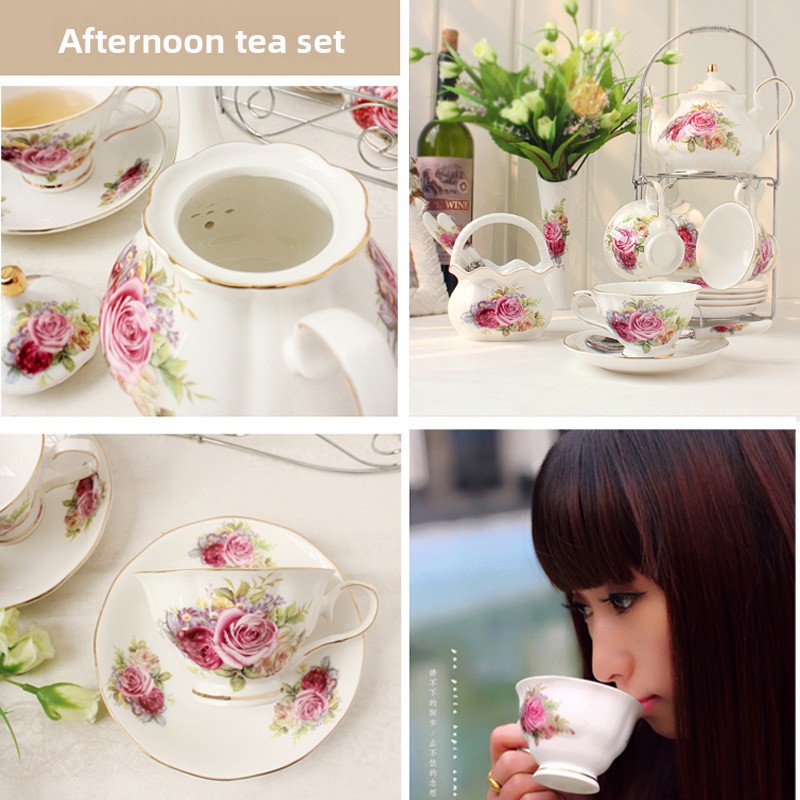 Ceramic coffee set European cu - Coffee Tea Set 评论和价格