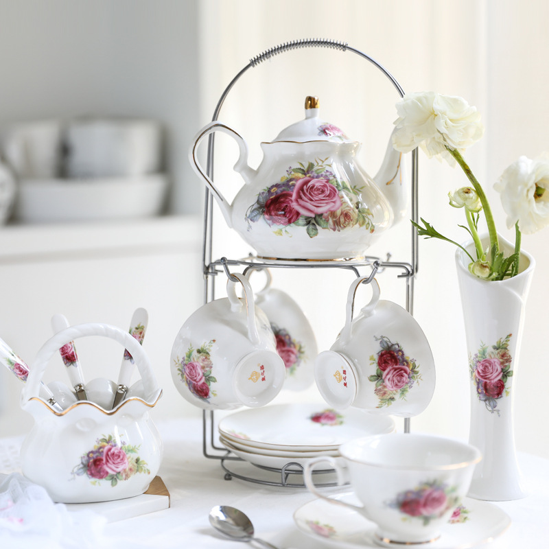 Ceramic coffee set European cu - Coffee Tea Set 评论和价格