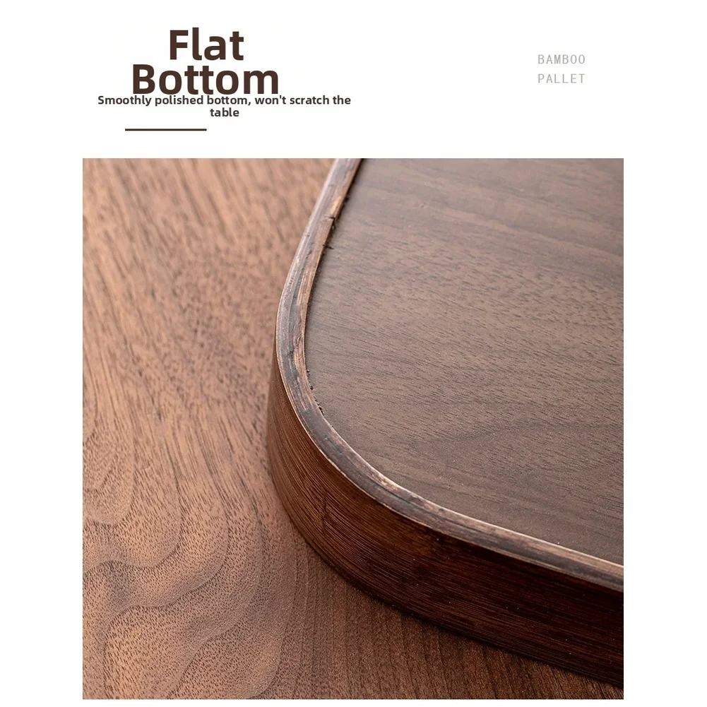 Wooden Tea Tray With Handles M - Coffee Tea Stand 评论和价格