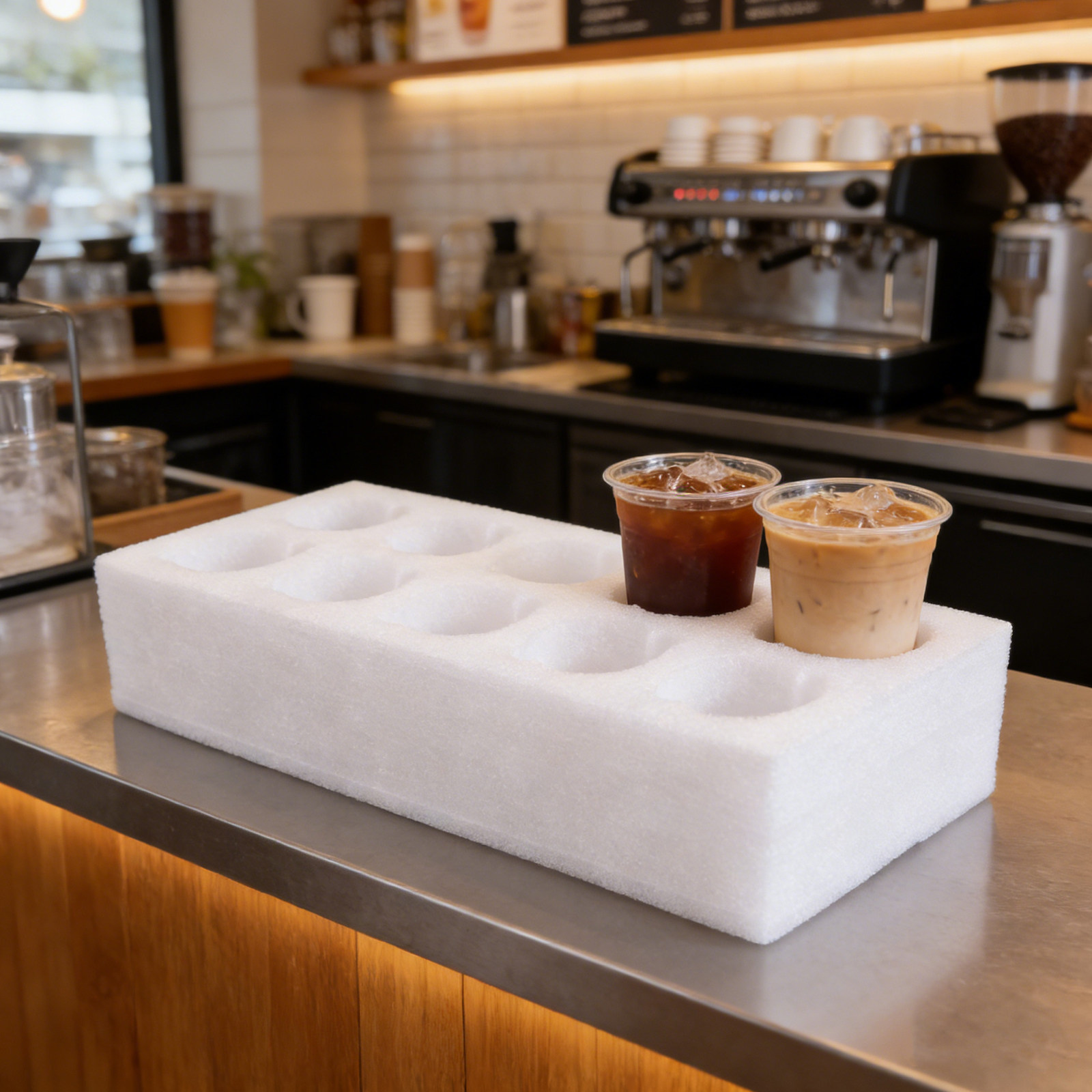 10 Cups Foam Take Out Drink Ca - Coffee Tea Holders 评论和价格