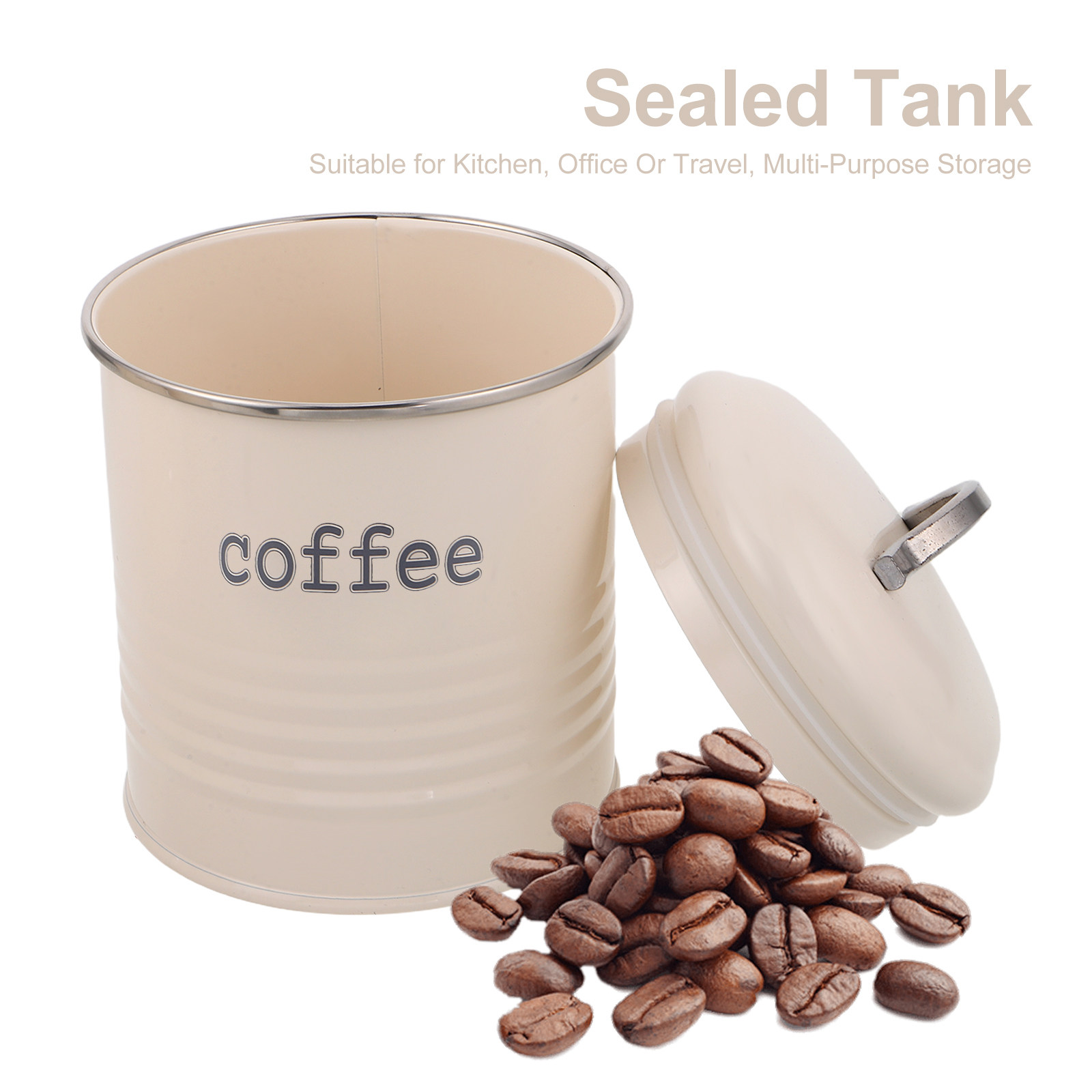3Pcs Sealed Coffee Bean Contai - Coffee Tea And Bean 评论和价格